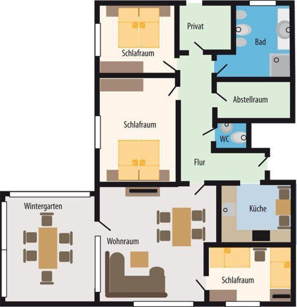Haus Lily Nr.02 bis zu 6 Personen davon max. 2 Kinder Büsum Exterior foto